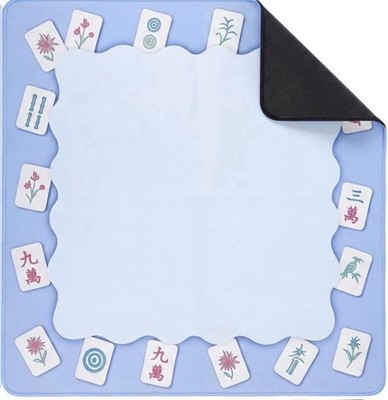 Mahjong Mat For Table, Rules, Anti-Slip Noise Reducing, Hand Drawn 31.5