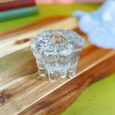 Hadeland Glassverk Istind Ice Candle Holder 1970s Norway