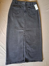 On 34th - Fall Flash 3 Cotton Denim Midi Pencil Skirt Sz 12/31 MSRP $59.50