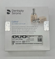 Dentsply Sirona Celtra Duo LT C1 C14 CAD CAM Blocks 4pc for CEREC inLab