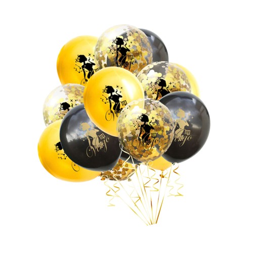 15 Pezzi Palloncini Zodiacali Combinazione Bimbo Sposa Fidanzamento Festa Decorazioni - Foto 2 di 12