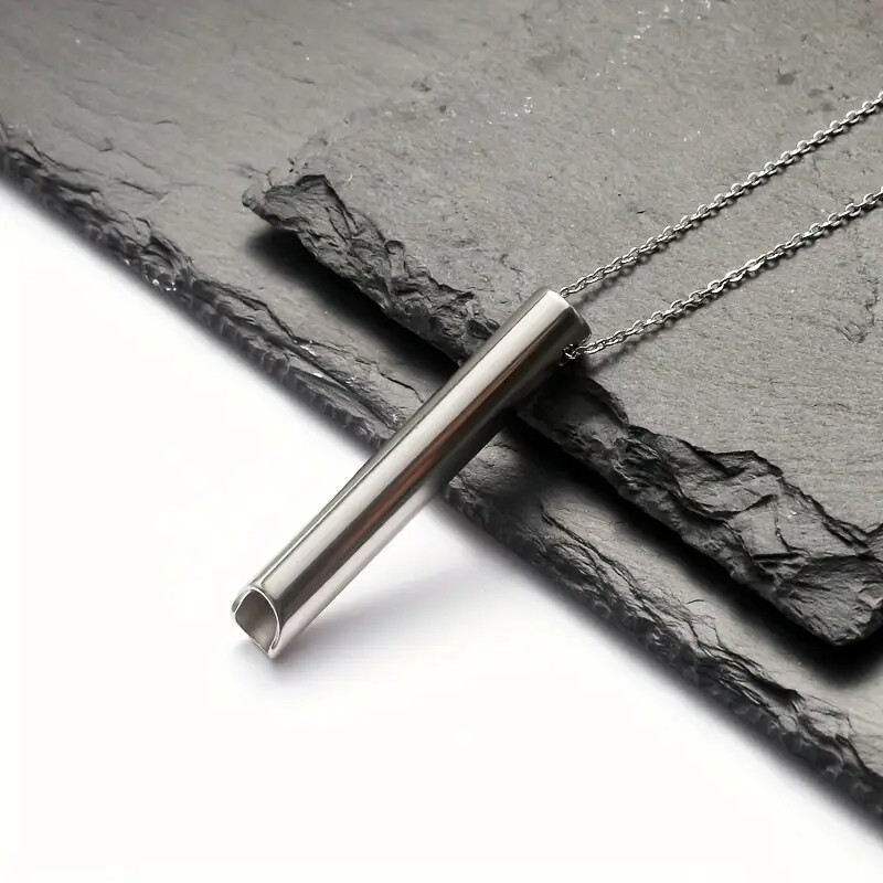 Collier Anti-stress Mindfulness - Outil De Respiration Consciente - Chaîne Naturelle - Neuf Avec étiquettes