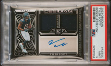2023 Panini Obsidian Rookie Jersey Ink /199 RPA Tyler Scott Auto PSA 9 POP 2