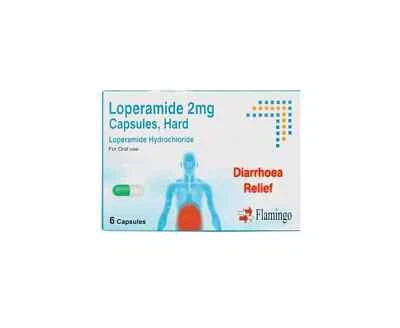Loperamide 2mg Capsules -Diarrhoea Relief-Fast -Quick Action-Flamingo Multibuy