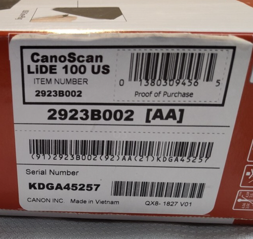 Canon CanoScan LiDE 100 2400 dpi Flatbed Color Image Scanner System 2923B002 NEW - Picture 4 of 6