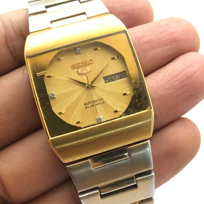 seiko 5 automatic gold