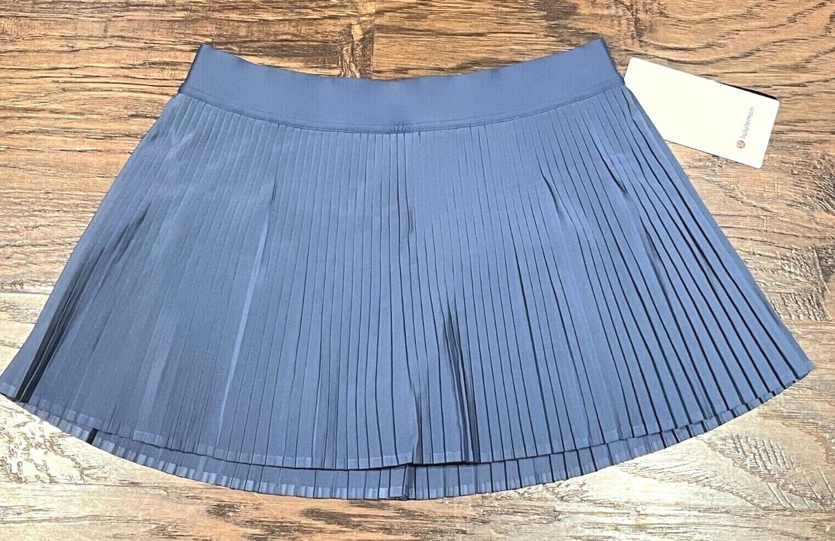 NEW Lululemon Varsity High-Rise Pleated Tennis Skirt Oasis Blue