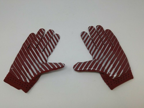New Under Armour Men's Dark Red/Wine Spotlight WR Football Gloves - Picture 3 of 4