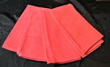 Now Designs Set of 4 Red Cotton Napkins, Table Ware, Red on Red Pattern 20 x 20 