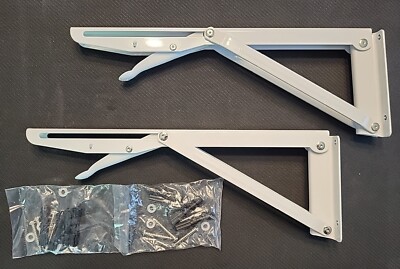 Hafele Folding Bracket Collapsible Shelf Support Heavy Duty Locking Device 2PC