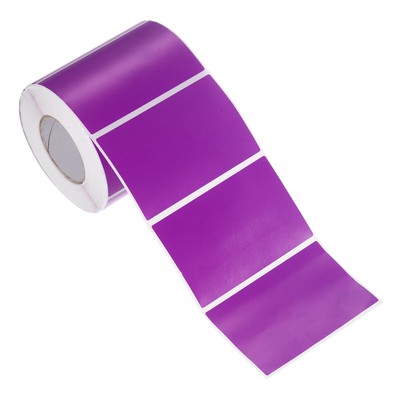500Pcs Rectangular Color Coding Labels, 3''x2'' Labels Sticker Roll, Purple