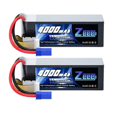 2x Zeee 6S LiPo Battery 4000mAh EC5 22.2V 100C for RC Airplane Helicopter Drone
