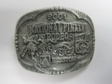 National Finals Rodeo Hesston 2001 NFR Youth Small Cowboy Buckle New AGCO PCRA