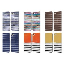 OFFICIAL NINOLA STRIPES LEATHER BOOK WALLET CASE FOR APPLE iPOD TOUCH MP3