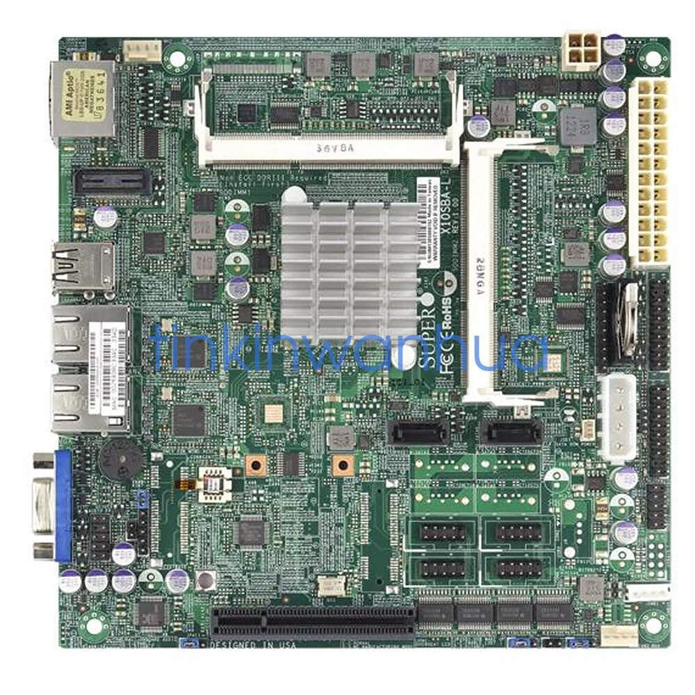 For Supermicro X10SBA L Single Socket FCBGA1170 DDR3L Mini ITX Motherboard