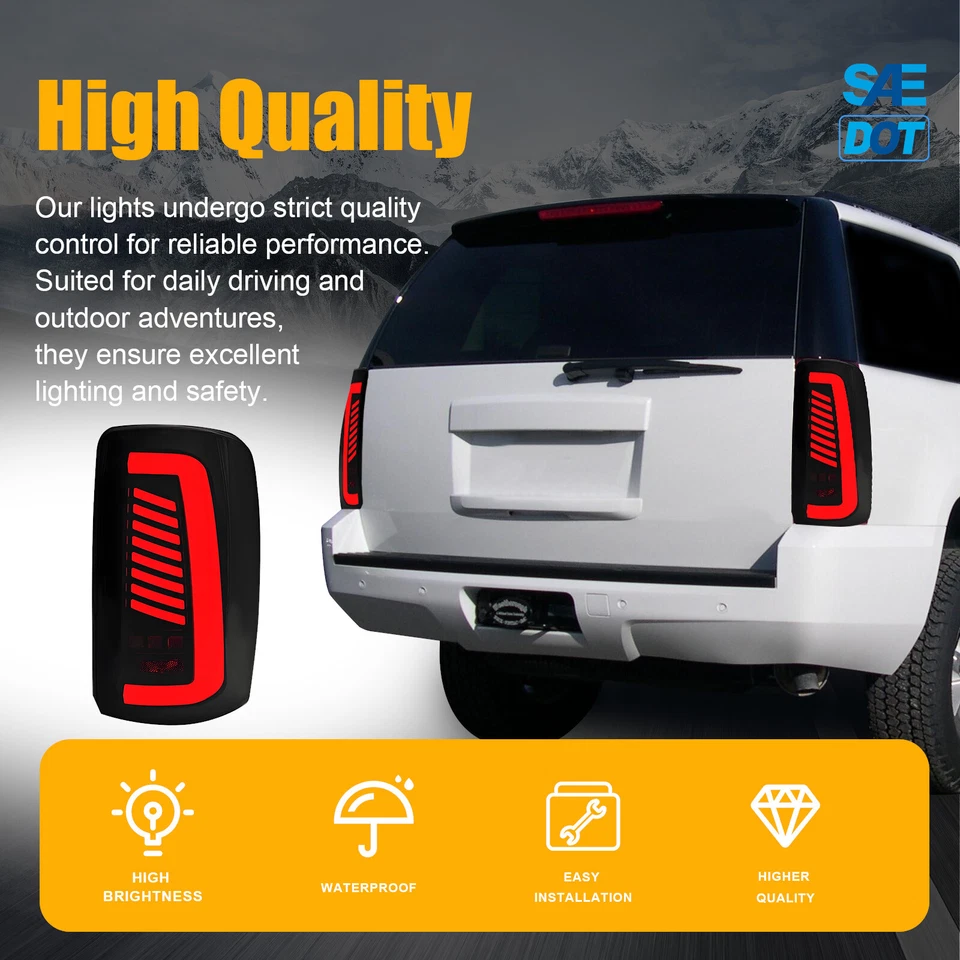 Luces traseras LED lámparas para GMC Yukon XL Chevy Tahoe Suburban 1500/ 2500 2000-2006 Foto 4 de 4