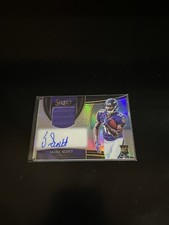 Jaleel Scott 2018 Select Auto Jersey Patch /149 RC football card Ravens