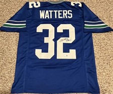 RICKY WATTERS Signed Autographed Auto Seahawks XL Custom Jersey Beckett BAS COA
