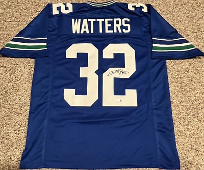 RICKY WATTERS Signed Autographed Auto Seahawks XL Custom Jersey