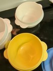 Tupperware Set Of 3 Bowls With Yellow & White and blue One-Touch Seals  — photo 8