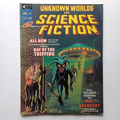 Unknown Worlds of Science Fiction #1 (1975) John Romita Cover, Marvel Z 1- VF-