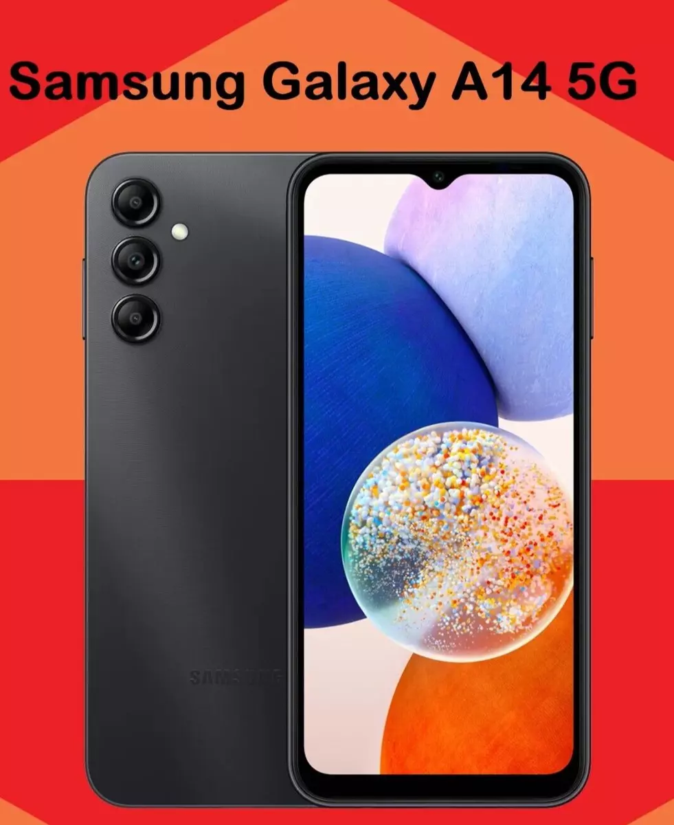 SAMSUNG Galaxy A14 5G A Series Cell Phone, Factory Unlocked Android Smartphone, 64GB Black : Cell Phones & Accessories