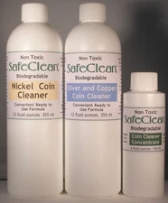 NEW! SafeClean Coin Cleaners for Modern Silver, Copper and Nickel Coins.