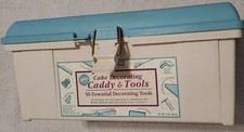 Wilton Cake Decorating Organizer Kit/ Caddy W/Tips/Tools/Extras. Pre owned