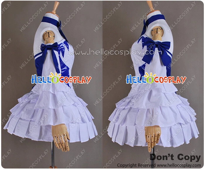 Fairy Tail Cosplay Lucy Heartfilia Tenrou Island Stellar Costume Dress H008 - Image 4 of 4