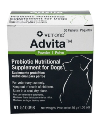VetOne Advita Probiotic Nutritional Supplement for Dogs 30 Sachets