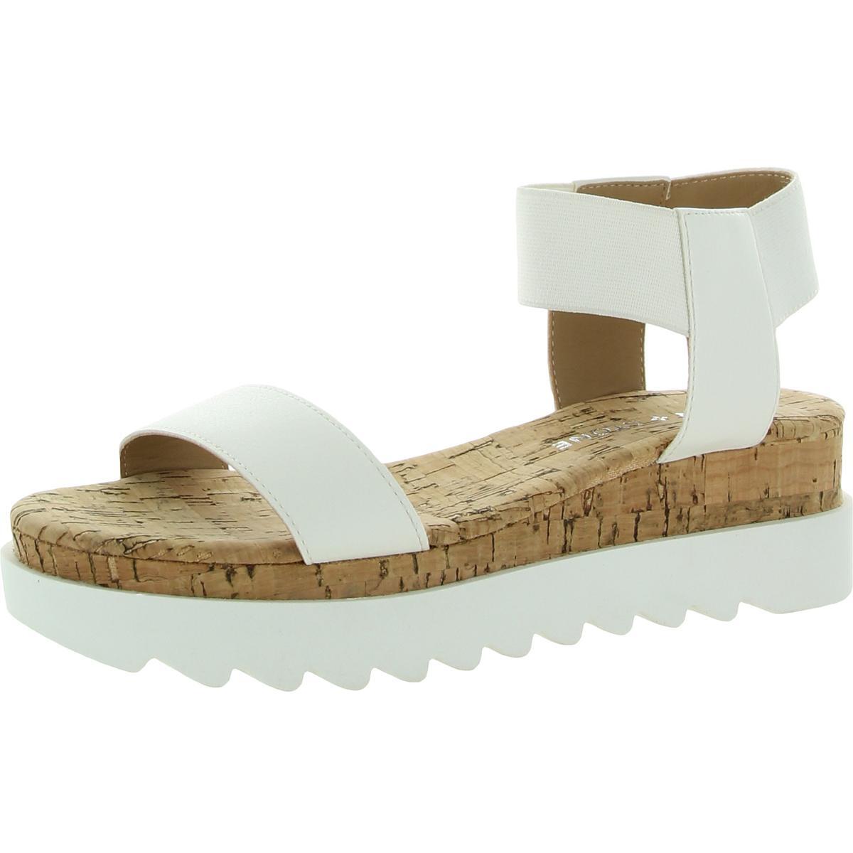 Женские босоножки на танкетке Sun Stone Melanyy белого цвета 5 средних размеров BM BHFO 8749 2090₽