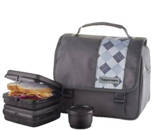 Tupperware Mens Lunch Bag Set - 2 sandwich ke...