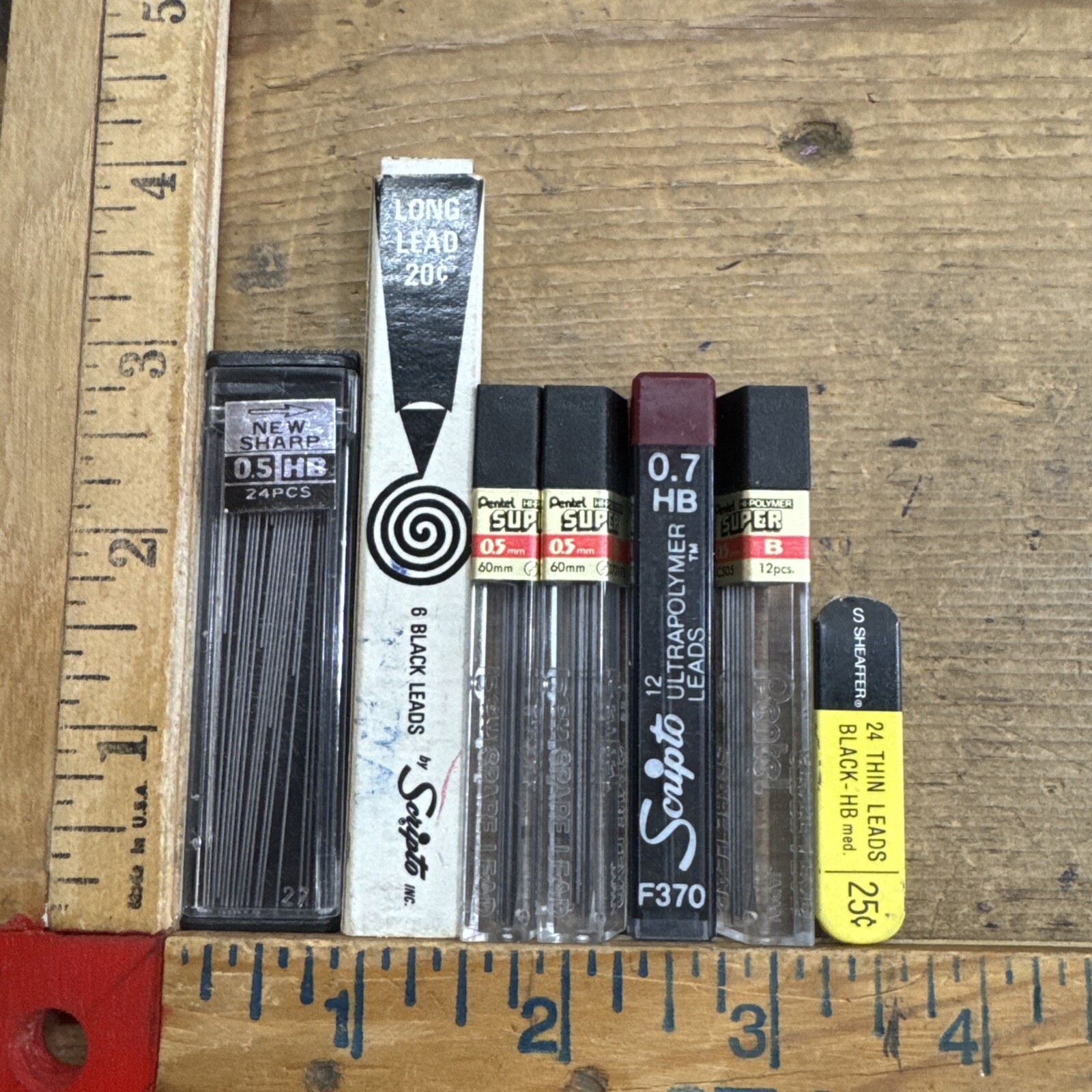 Mechanical Pencils Vintage Drafting Lot Refills Leads Mixed-image