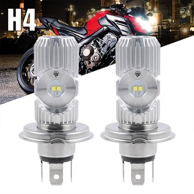 HS1 H4 LED Headlight Bulbs Bright 6000K White For Yamaha Snowmobile RS VECTOR GT