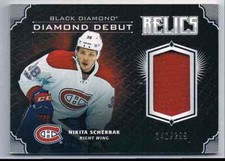 2017-18 BLACK DIAMOND  DEBUT RELICS NIKITA SCHERBAK JERSEY 1 COLOR 140/299