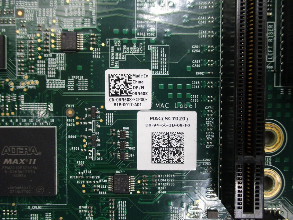 Dell SCV3020 Single CPU Server MotherBoard Dell P/N: 0RN6X8 Tested Working - Image 3 of 3