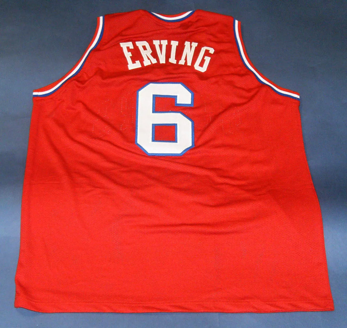 JULIUS ERVING CUSTOM PHILADELPHIA 76ERS JERSEY DR J SIXERS