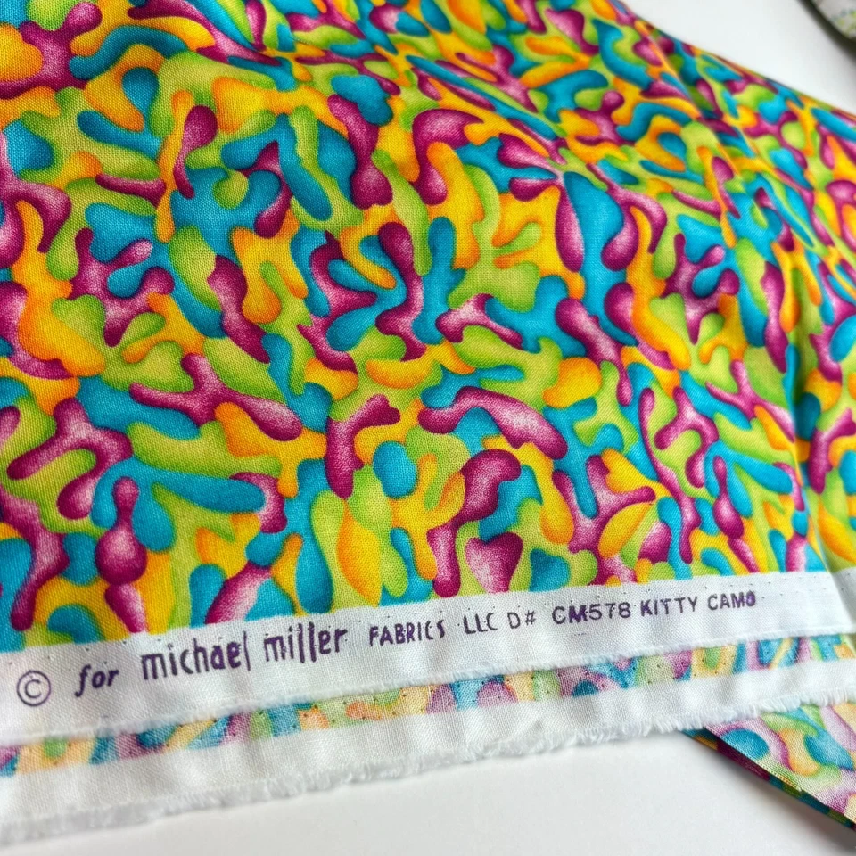 Kitty Camo Fabric Hordyszynksi for Michael Miller 28" x 43" 1/2 Yard Pc CM578 - Image 3 of 4