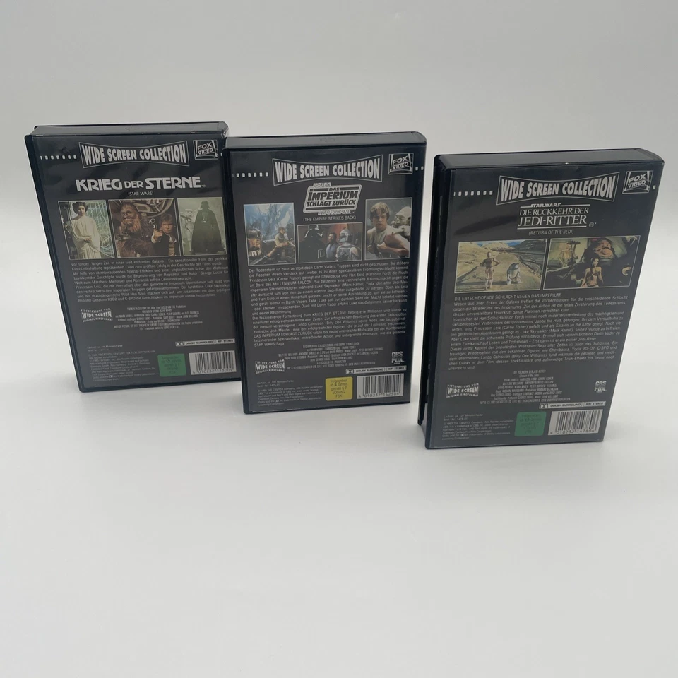 VHS Star Wars -Krieg der Sterne Trilogie Teil 1-3 - WIDE SCREEN COLLECTION - Bild 2 von 4