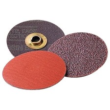 Roloc Discs 777F, Ceramic/Regular Alumina Mix, 3 in Dia., 36 Grit, Roll On Mount