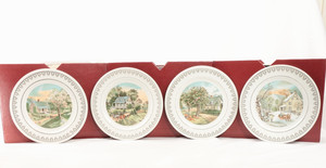 Currier and Ives Seasons Plates | eBay