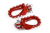 S3 Hard Rock Enduro FußRasten Aluminium Rot FüR Yamaha YZ 250 F (CG21) 2005