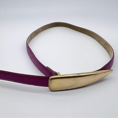 VTG Rayman/Ridless  Magenta Belt with Gold Buckle 28-30