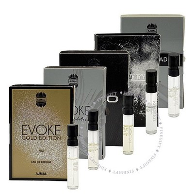 Ajmal 5pc vials lot choice of: Amber musc, Blu, Dawn, Evoke, Kuro, Mystery or...