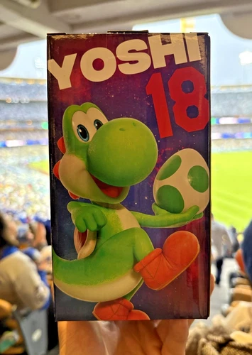 🔥 NEW 2026 YOSHI Bobblehead SUPER MARIO NINTENDO SGA Dodgers SGA 3/31/26 🔥