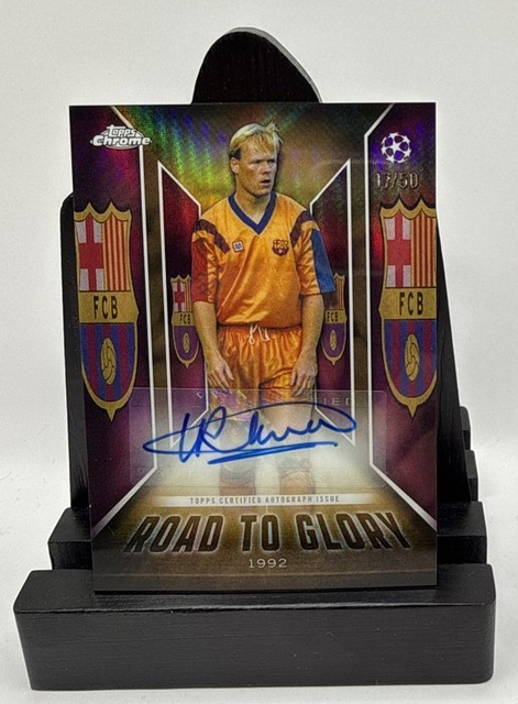 2025-26 Topps Chrome UEFA Club Competition Ronald Koeman Road To Glory Auto /50