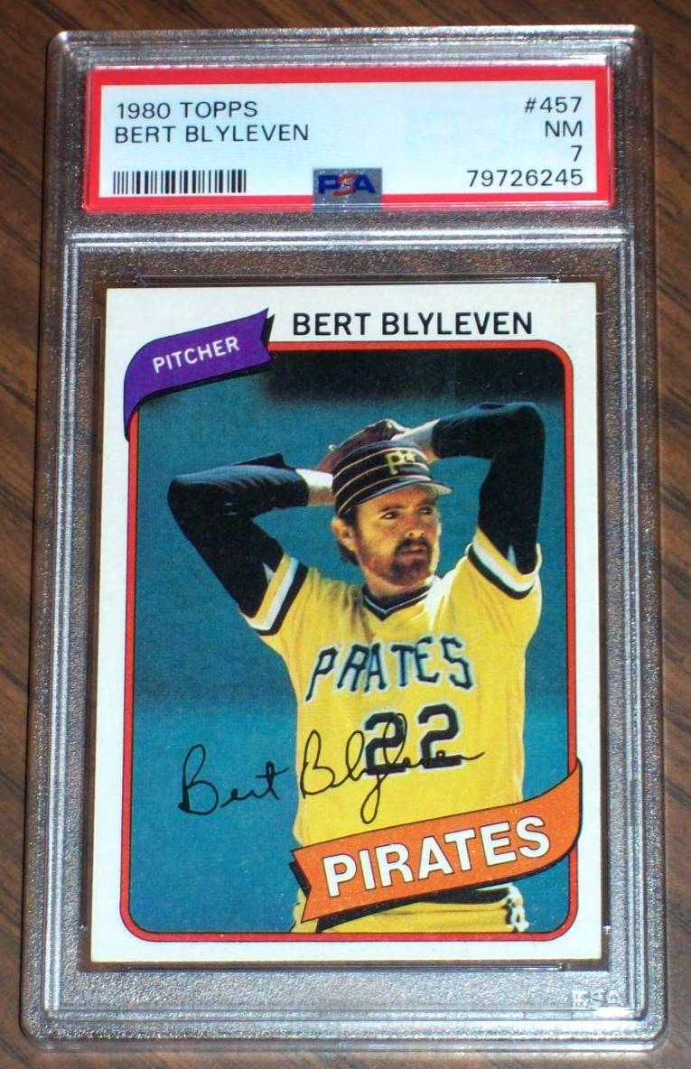 1980 Bert Blyleven #457 Topps PSA 7 Pittsburgh Pirates