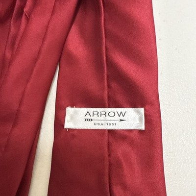 Arrow Red Silk Tie