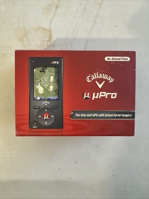 Callaway Golf uPro Go Handheld GPS uPlay W/ uPlay 1 Gig Card . Working.