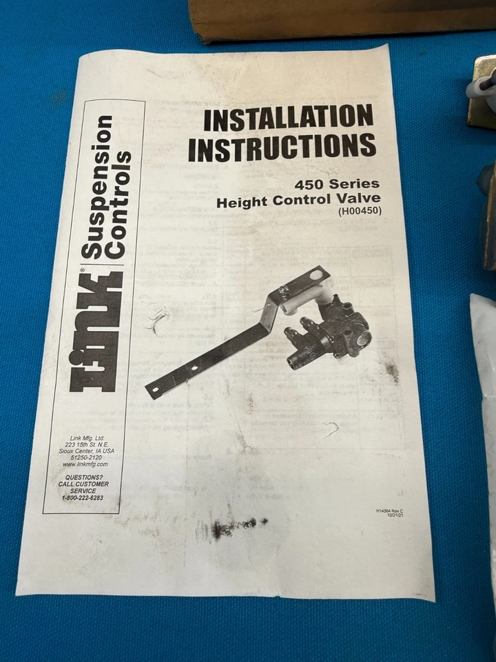 Kit de válvula de control de suspensión de altura Hadley Link H00450CE Foto 2 de 4
